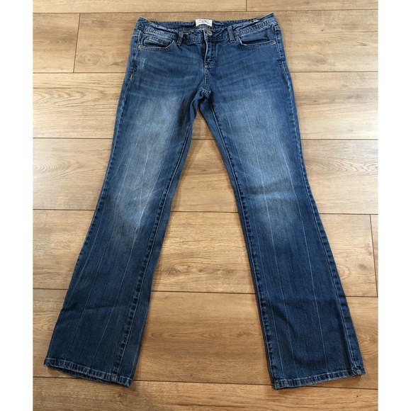 Aeropostale Chelsea Bootcut Jeans Women 7/8 Blue Low Rise Stretch Y2K Bling READ - Picture 2 of 9
